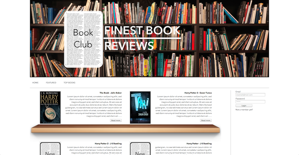 Book Club - Portfolio Image