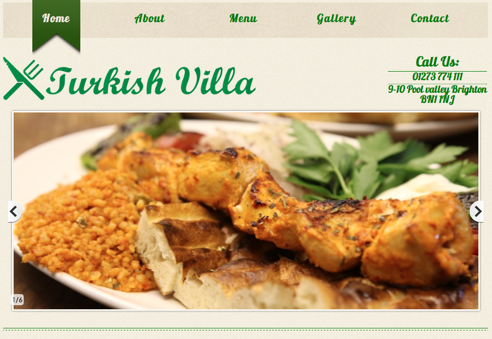 turkish villa restaurant brighton - Portfolio Image